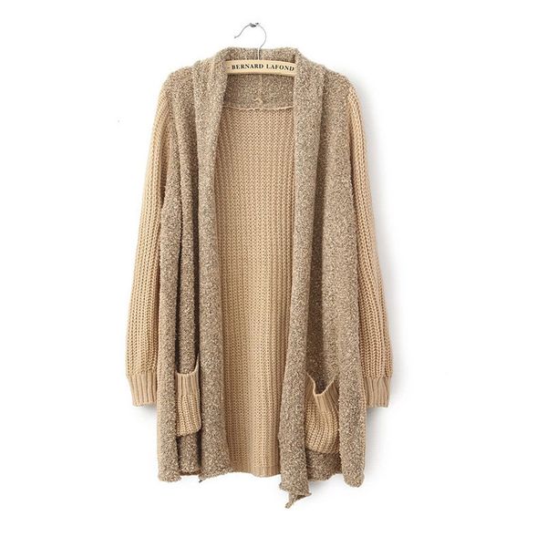 

large sweater cardigan 2018 europe and the united states street fashion fast sell pocket thick women sweaters vestidos mmy69193, White;black