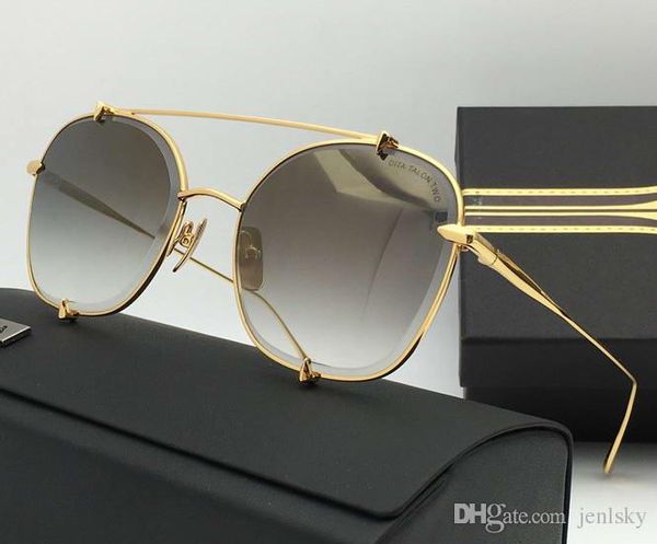 

золото flash mirror пилотные солнцезащитные очки коготь sonnenbrille gafas де золь женщины солнцезащитные очки старинные очки новый с коробк, White;black