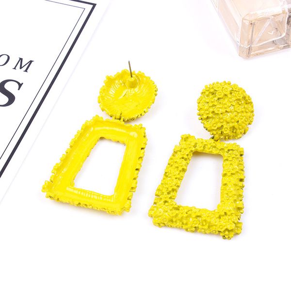 

vintage big earrings for women fashion geometric statement earring 2018 metal earing hanging jewelry fall retro jewellery, Silver
