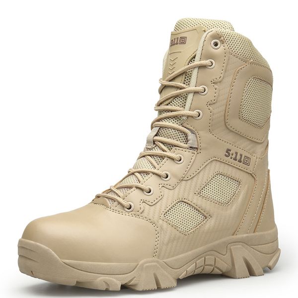 

Mens Army Boots Wear resisting Non slip Men Climbing Hiking Snow Boots Men Big Size 39-47 Fashion Casual Lace Up Zipper Shoes