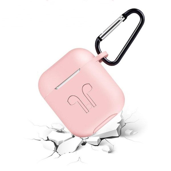 

Premium quality soft waterproof Full Protective Cover Skin Silicone Case for AirPods charging case with keychain