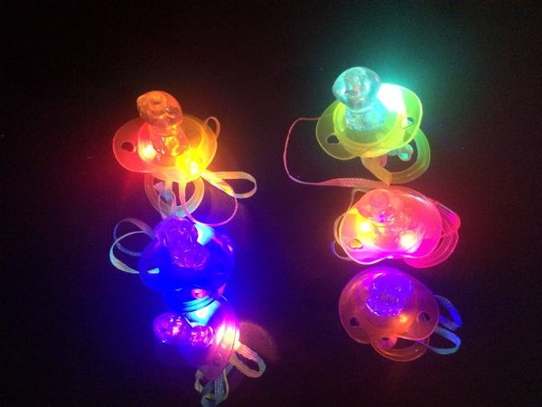 

100pcs/lot led whistle flashing whistle light led pacifier for party