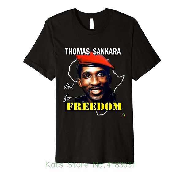 

thomas sankara om men t shirt print cotton short sleeve t shirt, White;black