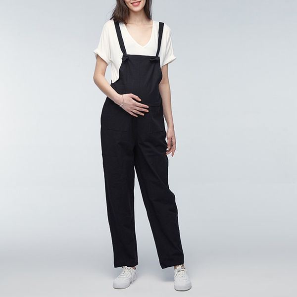 

plus size maternity pants 2018 pregnant rompers womens jumpsuit casual loose pregnancy overalls playsuits trousers bottoms 5xl, White