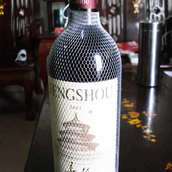 

1000pc pla tic pe red wine bottle protective net bottle ock bottle leeve net white in tock