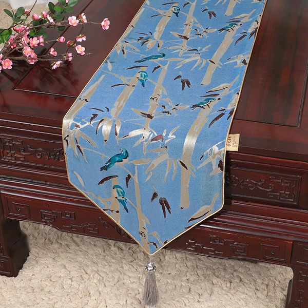 

extra long thicken jacquard damask table runner high end wedding christmas banquet table cloth decorative coffee table mat 300 x 33 cm