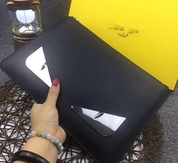 

2018 Европейский И Американский Взрыв Модели Мода Простой И Элегантный Мужчины Натуральная Кожа Монстр Смотреть Кошелек Сцепления Сумка