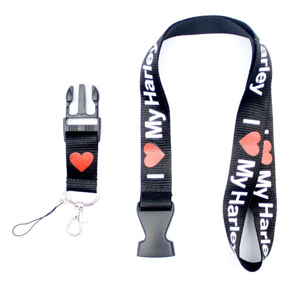 

Патриотический-я люблю harley-талреп-брелок ID билет держатель значка ремень