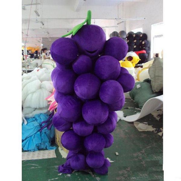 

2018 eva material super grape mascot costumes crayon cartoon apparel birthday party masquerade, Red;yellow