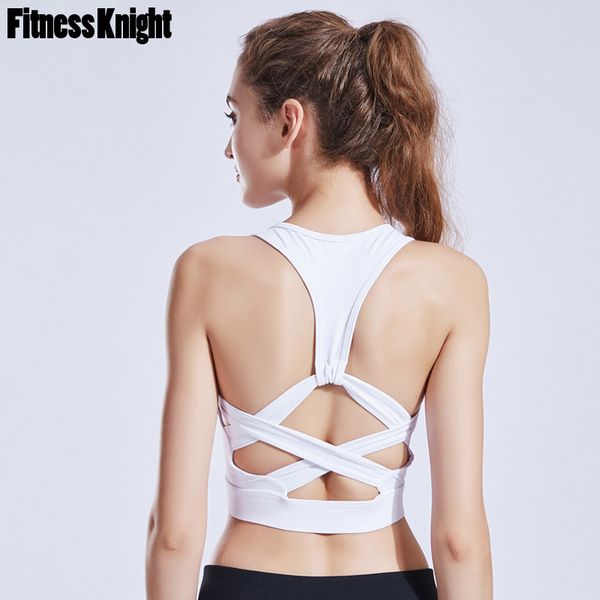 

sports bra famele sports underwear yoga bra seamless yoga tank fitness breathable solid workout running wear, White;black