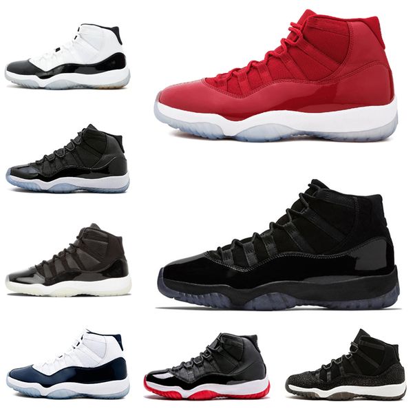

basketball shoes for men sport 11s cap and gown gym red unc prm heiress space jam gamma blue mens shoe designer sneaker, White;red