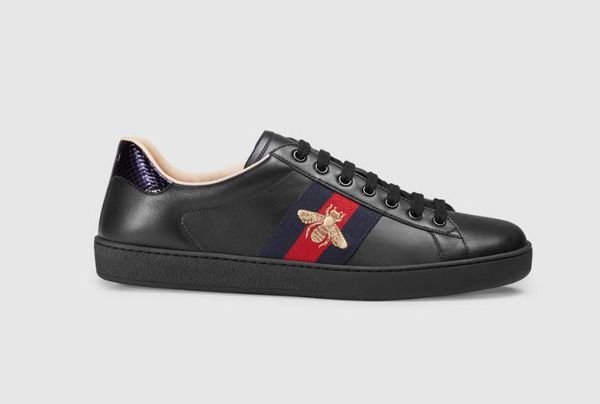 

New man women luxury designer shoes blue red stripe with top quality new upgrade version casual ace shoes size 34-46 7A