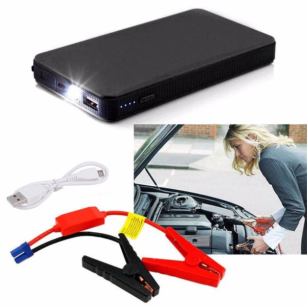 

new 12v 20000mah mini portable multifunctional car jump starter power battery charger emergency start charger colorful