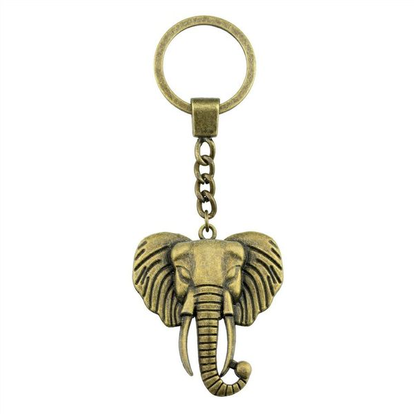 

6 pieces key chain women key rings car keychain for keys elephant 54x47mm, Slivery;golden