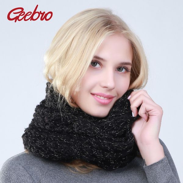 

geebro women casual scarves winter women warm knitted scarf ladies knitting scarves acrylic warm neck for russian dq141, Blue;gray