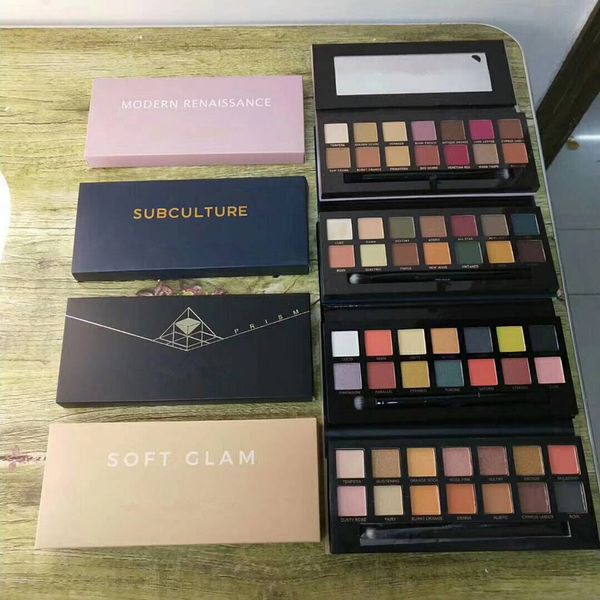 

In stock!!makeup Palette 14 colors Eye shadow Modern Palette Soft with Brush Good qaulity by Epacket