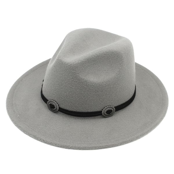 

мода полушерстяные широкие поля панама cap top hat дамы и господа церковь hat джаз cap открытый пляж sun hat, Blue;gray