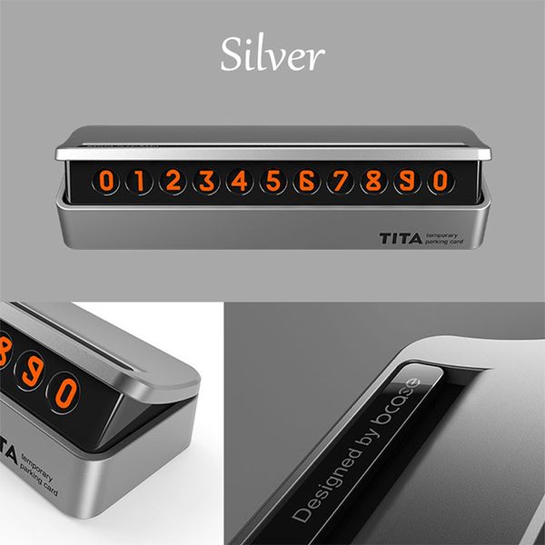 

lentai new car parking card phone number plate hidden for c-hr kia sportage 3008 civic tucson 2017