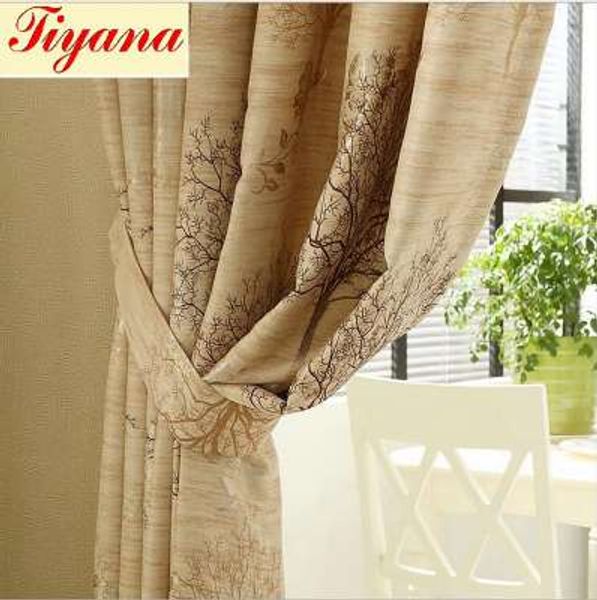 Casamento Blackout Cortinas Floral Tulle Cortina para a decoração da porta da sala de visitas Painel de tratamento da janela rosa SU277 * 30