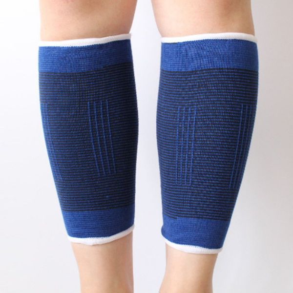 

2 pcs brace elastic muscle support compression sleeve sport pain relief new blue, Black;yellow