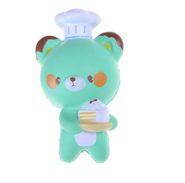 

squishy jumbo panda 14cm cell phone strap chef pastry bear squishy bread slow rising toy cartoon cake bun with fragrant
