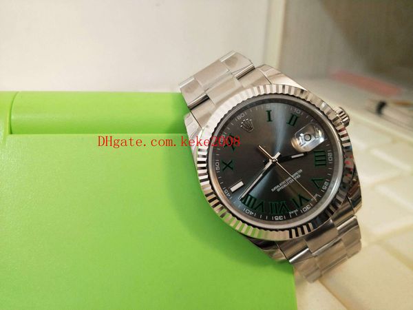 

luxury wrist watch ew factory datejust 126334 41mm roman dial 316l swiss eta 3235 movement automatic mechanical mens watches, Slivery;brown