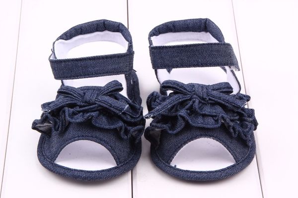 

summer denim bow baby sandals baby shoes toddler shoes 0-1 years old