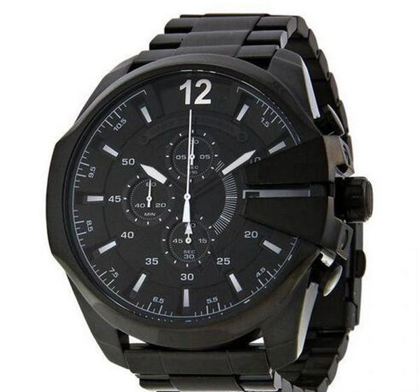 novo TOP QUALITY BEST PRICE Couro novo DZ4282 DZ4283 DZ4308 DZ4309 DZ4328 DZ4329 DZ4338 Sport Chronograph Watches Relógios de pulso masculinos de quartzo