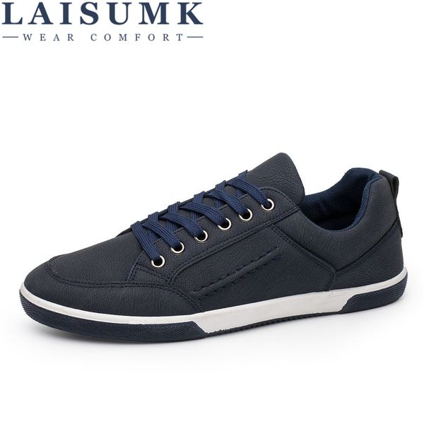 

laisumk new large size british style fashion men's spring/autumn lace low section help the wild section shoes casual, Black
