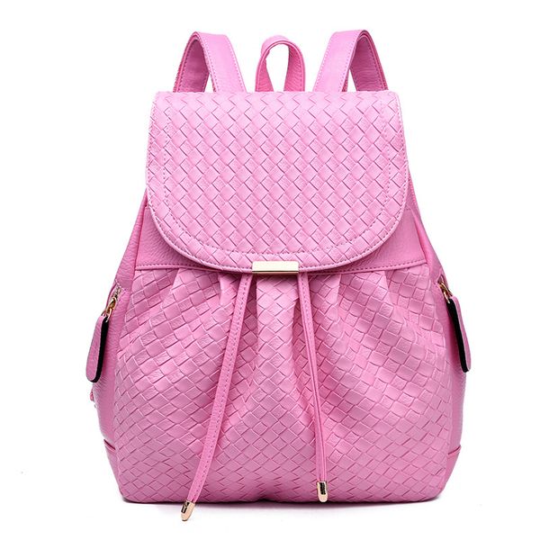 

girls backpack scrub pu leather women backpack fashion school bags simple shoulder bag t1183
