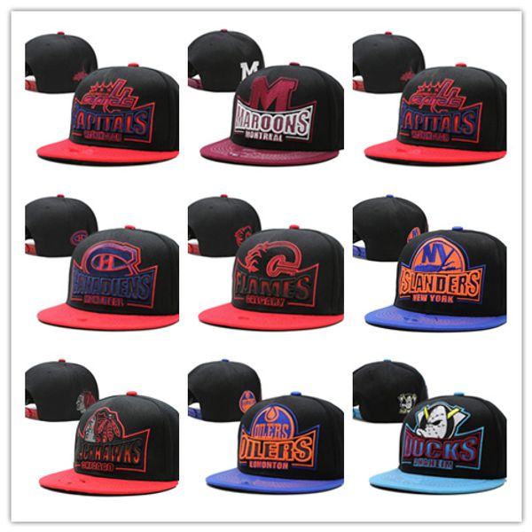 

2018 НХЛ могучий хоккей Snapback шляпы Anaheim утки кости cap плоские Моды НХЛ шляпы спорт де