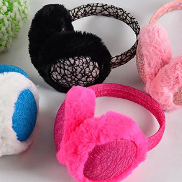 

warm ear cover winter sound insulation ear protection cold ears warm plush ear bag male student music earphone cover girl lovely, Blue;gray
