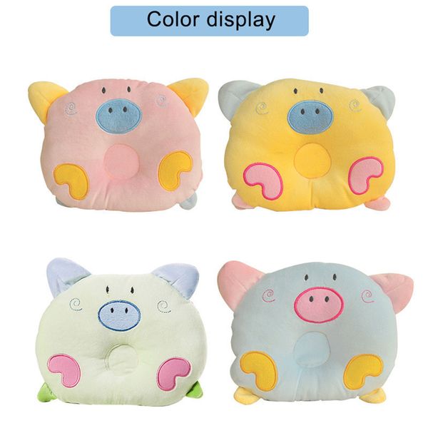 Newborn Little Pig Pattern Pillow Baby Positioning Pillow Velvet