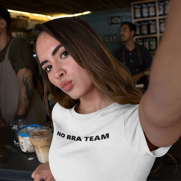 Women S Tee No Bar Team T Shirt Women Fashion Letter Print Cotton