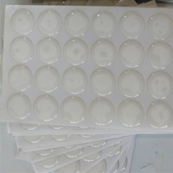 10000pcs / lot 1/2 pollice rotondo resina adesivi adesivi 0,5 