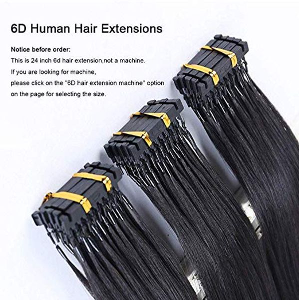 Cor personalizada 6D extensões do cabelo humano 9A Preto Loiro Castanho Ombre Destaque 100Strands 100gram / set pode ser denominado com ferro