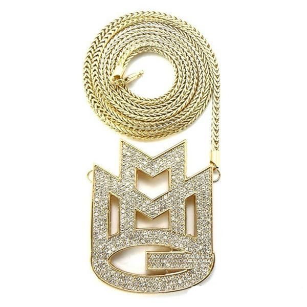 

CARA новый замороженный MAYBACH MUSIC GROUP MMG кулон 36 " Франко цепи макси ожерелье хип-хоп ож