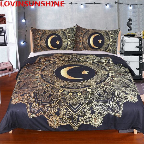 

lovinsunshine bronzing the moon and the stars 3d bedding sets duvet cover bed sheet fied sheet pillowcase twin/full//king