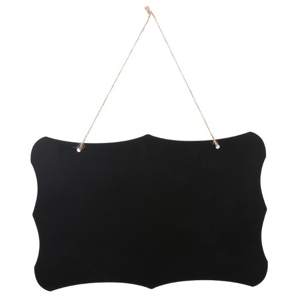 

vodool rectangle hanging wooden blackboard double sided erasable chalkboard wordpad message black board office school supplies