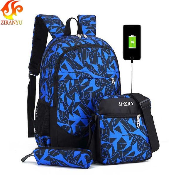 Sac d/école Casual Femmes Sac /à Dos USB Charge Sacs /à Dos Sacs d/école pour Adolescents Fille Sac /à Dos pour Ordinateur Portable /étudiants Cartable