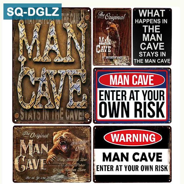 

sq-dglz]the original man cave metal sign bar wall decor vintage metal crafts home decor painting plaques art poster