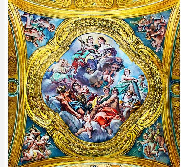 

custom 3d p wall paper luxury european fairy and angel zenith living room restaurant ceiling wall painting mural panel