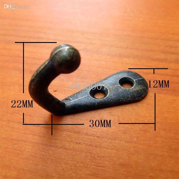 2019 Wholesale Wholesale Hooks Decorative Wall Hooks Door Hanger Hanger For Clothes Bronze Metal Small 22 30 12mm From Doost 57 41 Dhgate Com