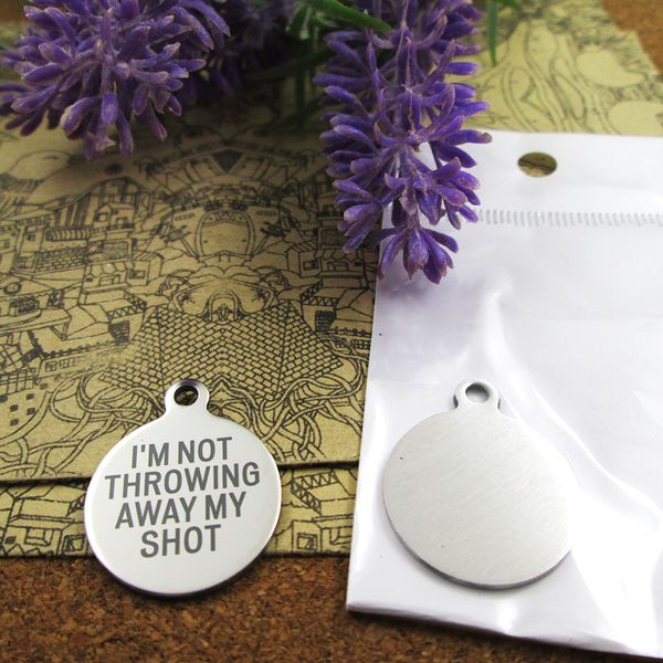 

40pcs--"i'm not throwing away my s"stainless steel charms more style for choosing diy charms pendants for necklace, Bronze;silver