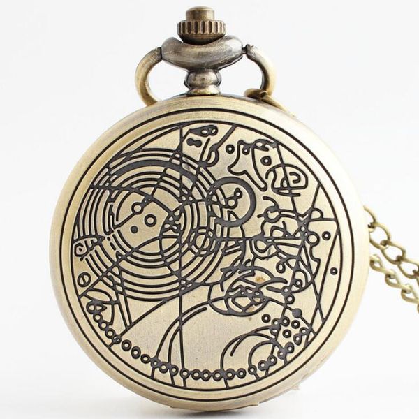 

vintage bronze/ siver /black who pocket watch ladies, Slivery;golden