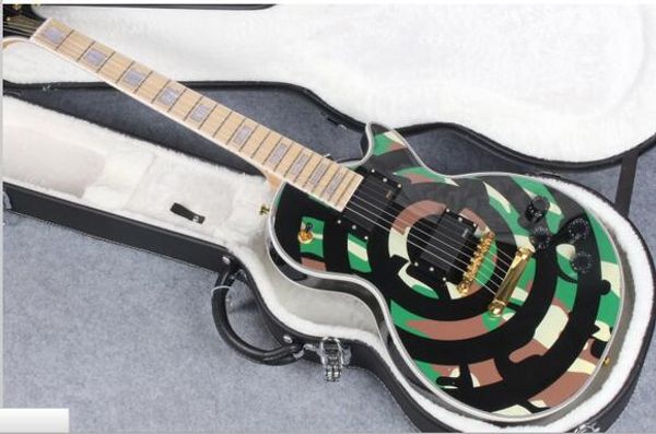 

Zakk wylde tyle bull eye camo tyle electric guitar ell hipping