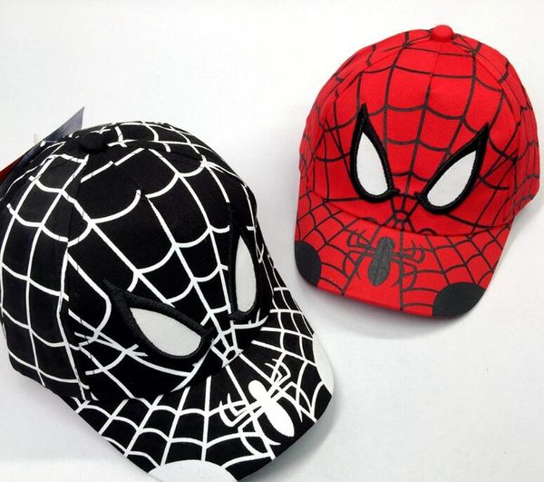 motivo Spiderman colore Cappello con visiera rosso//nero