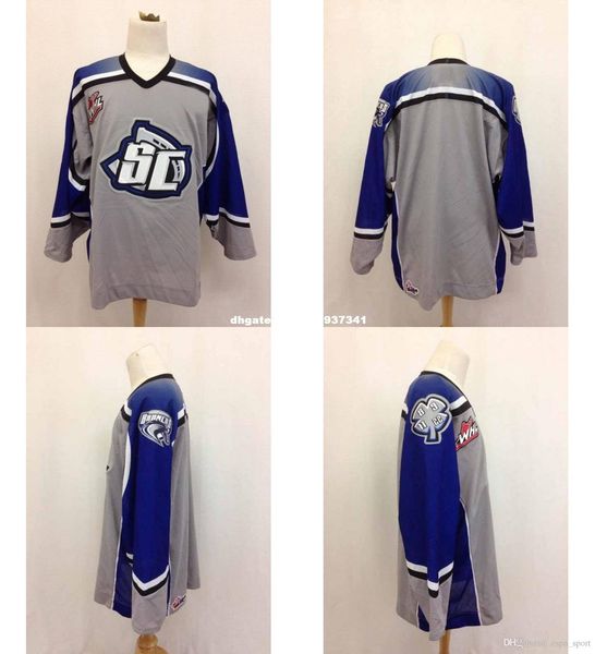 

custom mens womens kids whl swift current broncos 100% embroidery custom any name any no. ice hockey jerseys s-6xl goalit cut beige, Black;red