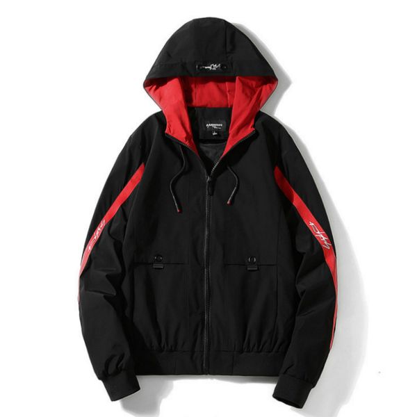 

men jacket mens windbreaker jackets hip hop jacket mens jackets and coats 8127, Black;brown