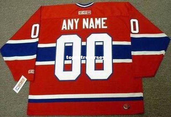 

wholesale mens montreal canadiens 1980's ccm away "wholesaleized" retro hockey jersey, Black;red
